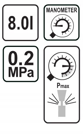 OPRYSKIWACZ CIŚNIENIOWY SPRYSKIWACZ OGRODOWY 8L Marka Flo
