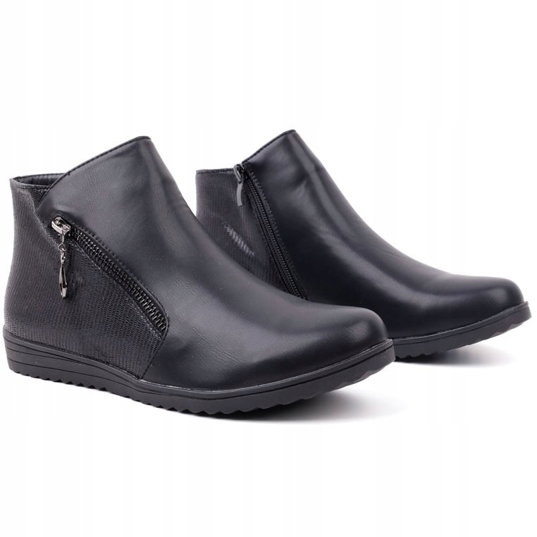 

Botki sneakersy płaskie srebrne 8 Gusev 36 Czarny