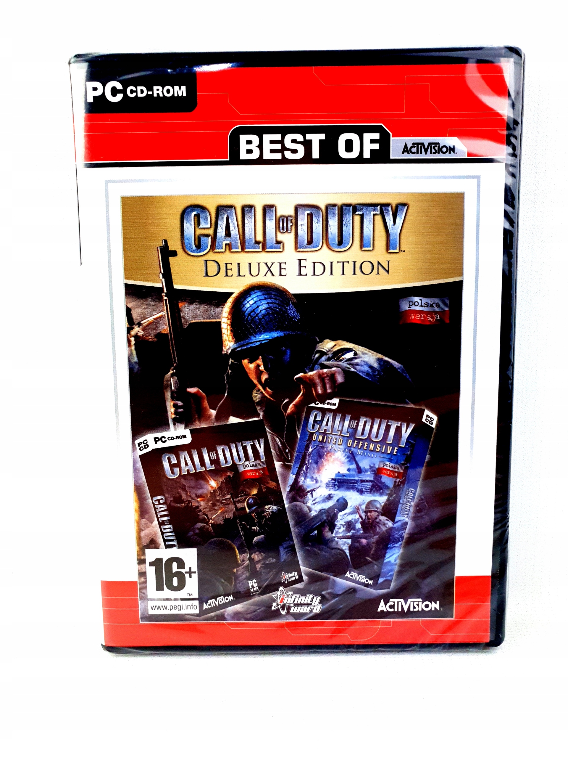 CALL OF DUTY 1 I + DODATEK DELUXE EDITION PC PL - Stan: Nowy 317.00PLN ...