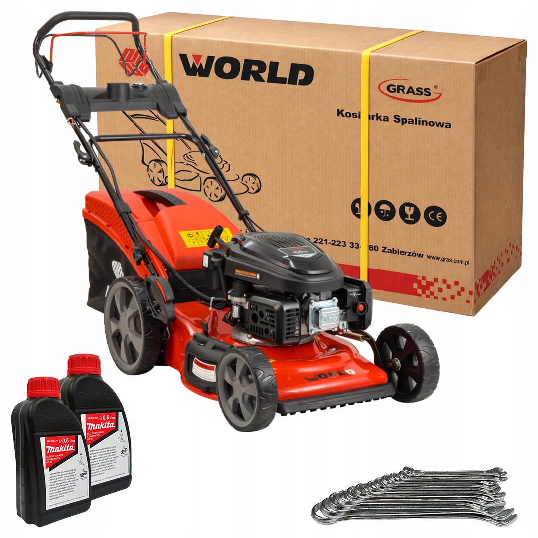 World Kosiarka spalinowa z napędem Grle 460S Loncin 166 46cm 65L Rozrusznik