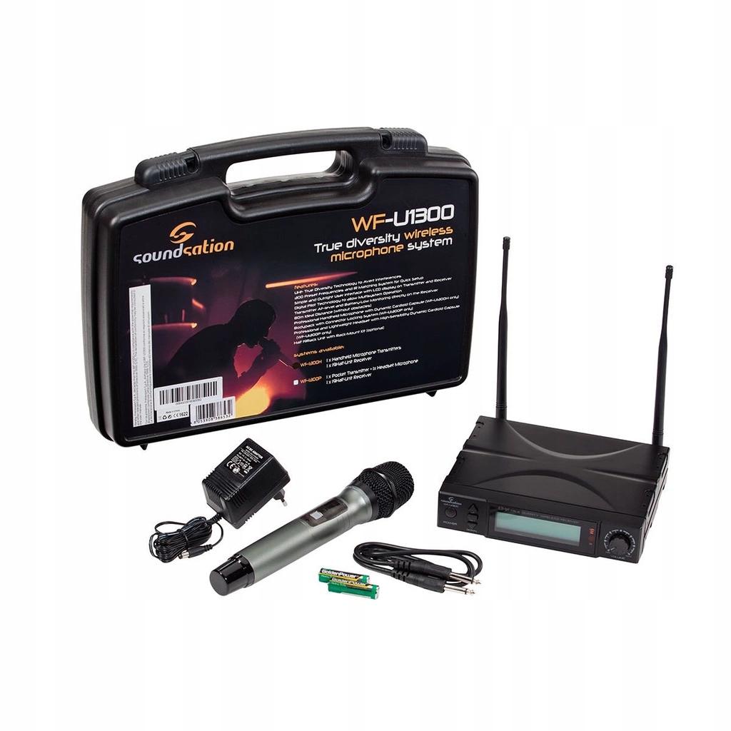 Bezdrôtový Mikrofón Soundsation Wf U1300H 300 Nastavení LCD