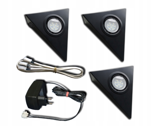 

Zestaw 3 Lampki Podszafkowe Trójkąty Kuchenne Led