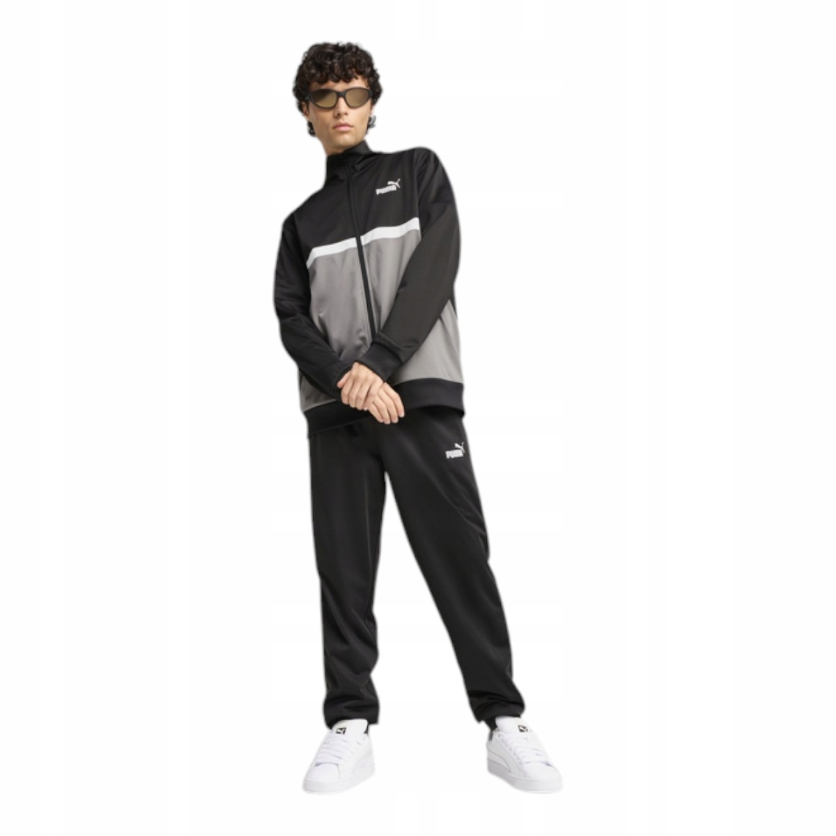 Puma Pánský Teplákovka Kompletní Poly Colorblock Suit Černý vel. L