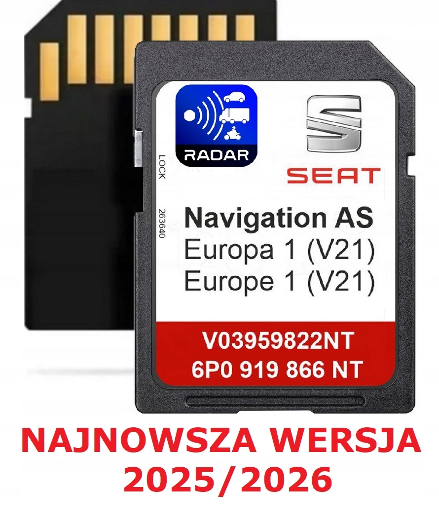 Mapa Karty Seat MIB2 V21 2025/2026 Ateca Arona Ibiza Leon Toledo
