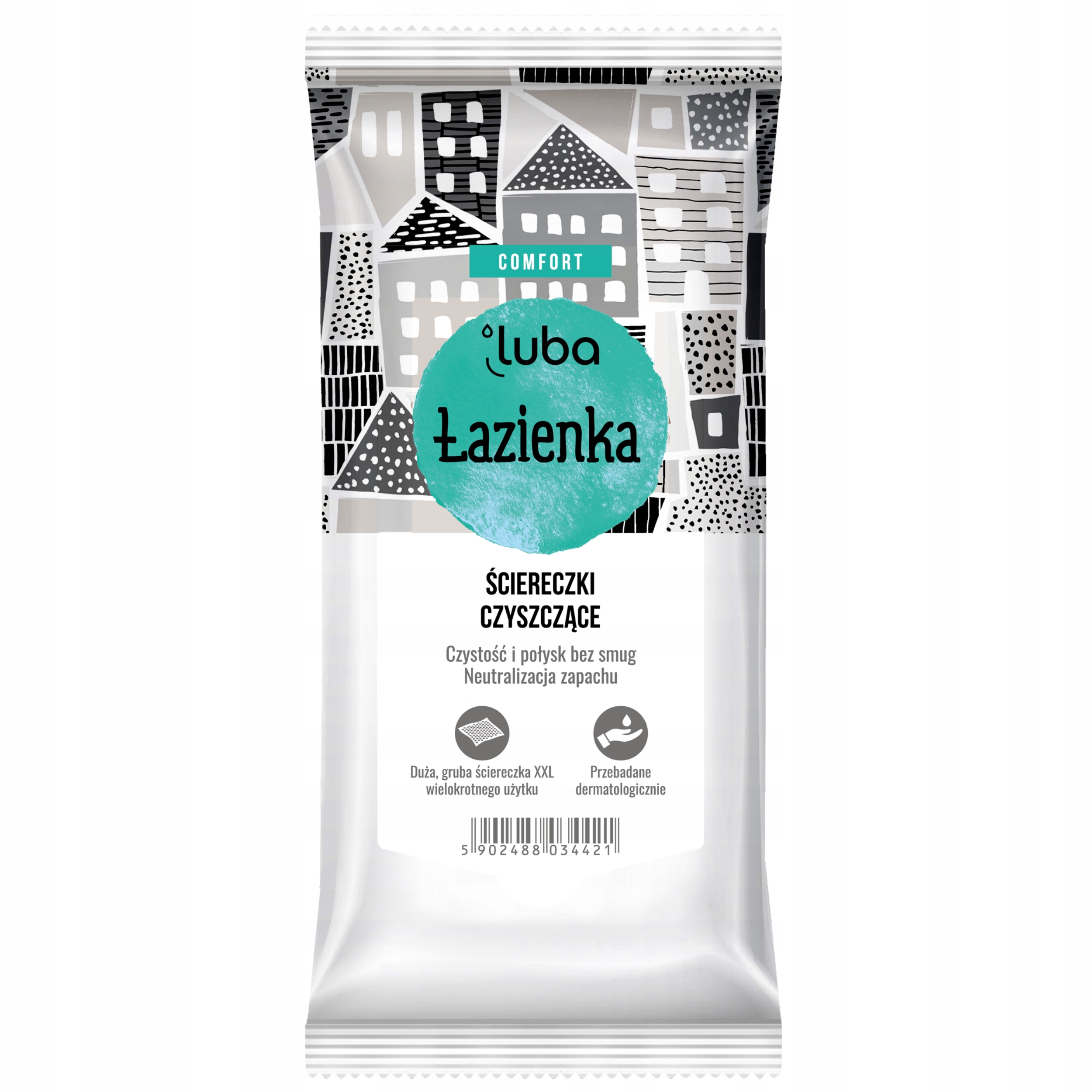 

Chusteczki Nawilżane Antybakteryjne Łazienka 1x32