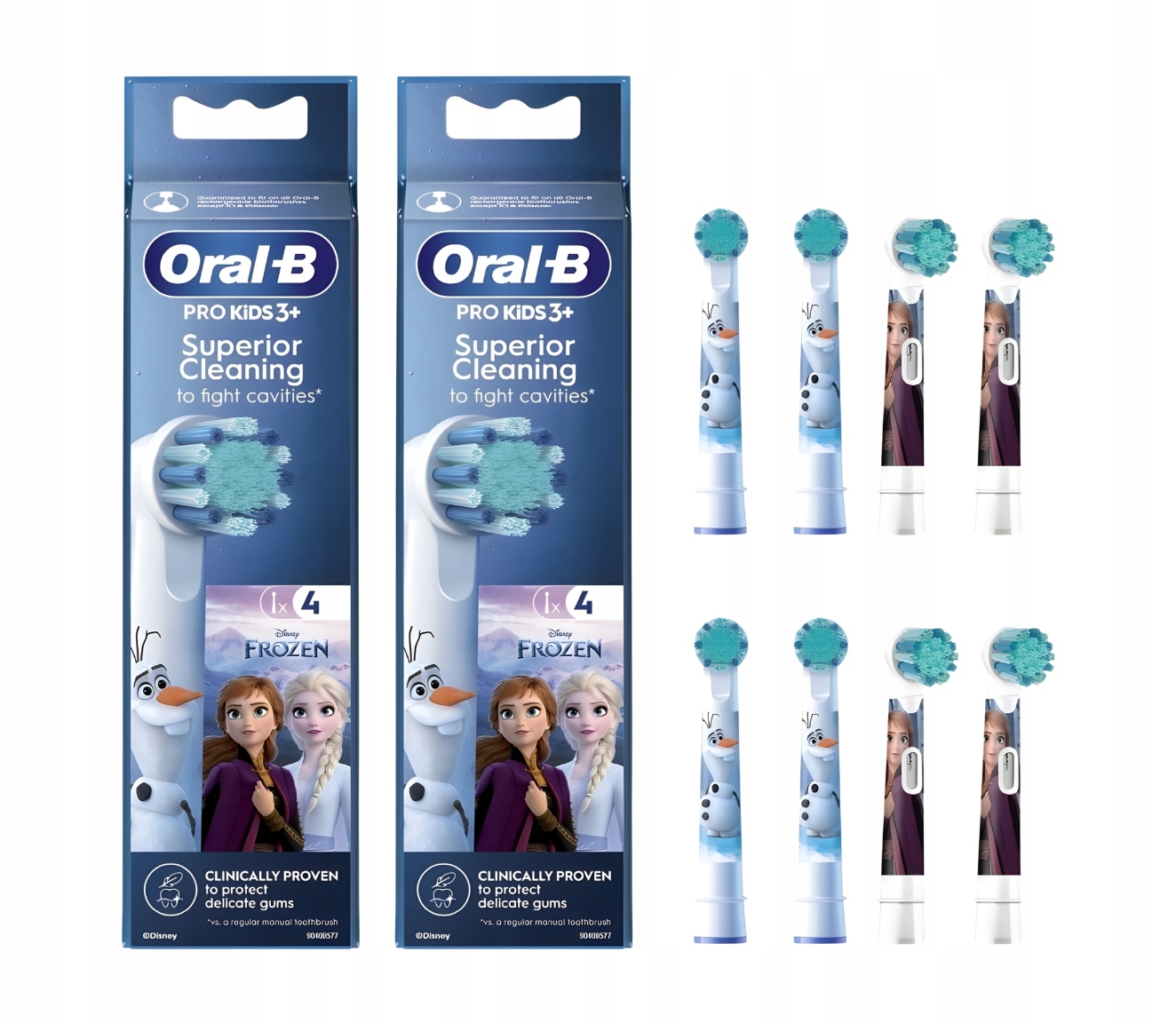 2xOral-B Heads Frozen Końcówki do Szczoteczki Elektrycznej Kraina Lodu 4szt