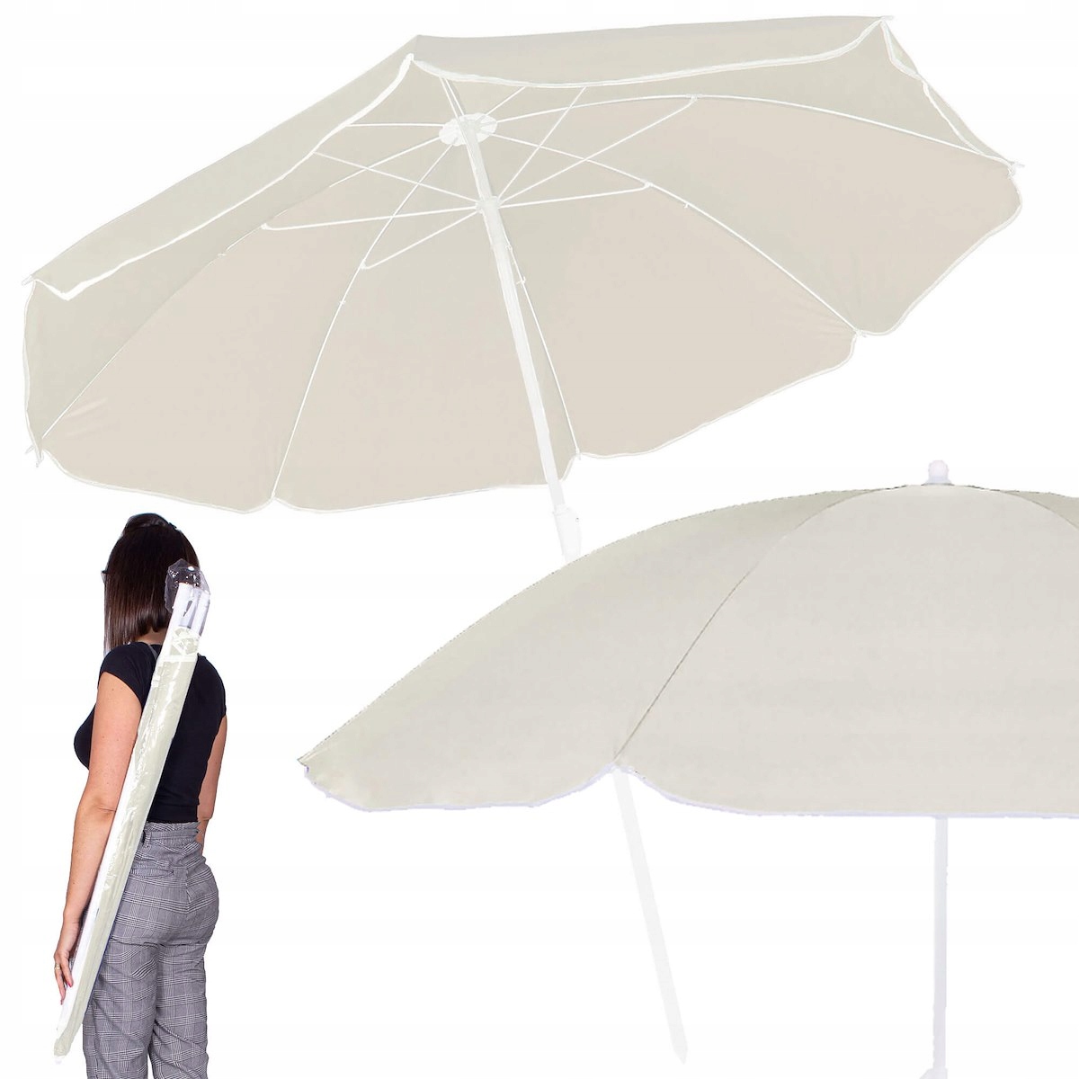 

Przeciwsłoneczny Parasol Plażowy Ogrodowy 160cm