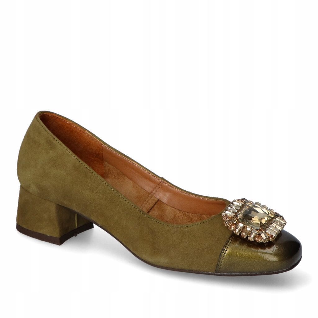 Boty Exquisite 1663 Oliva semiš+nap 37