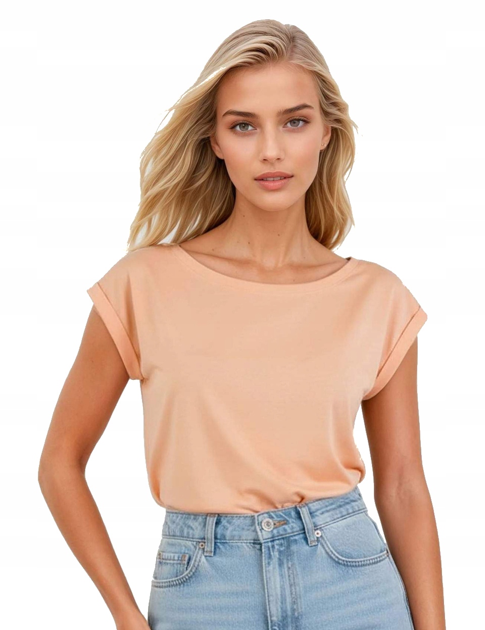 Tričko dámské oversize s krátkým rukávem Norilla meruňkové XL