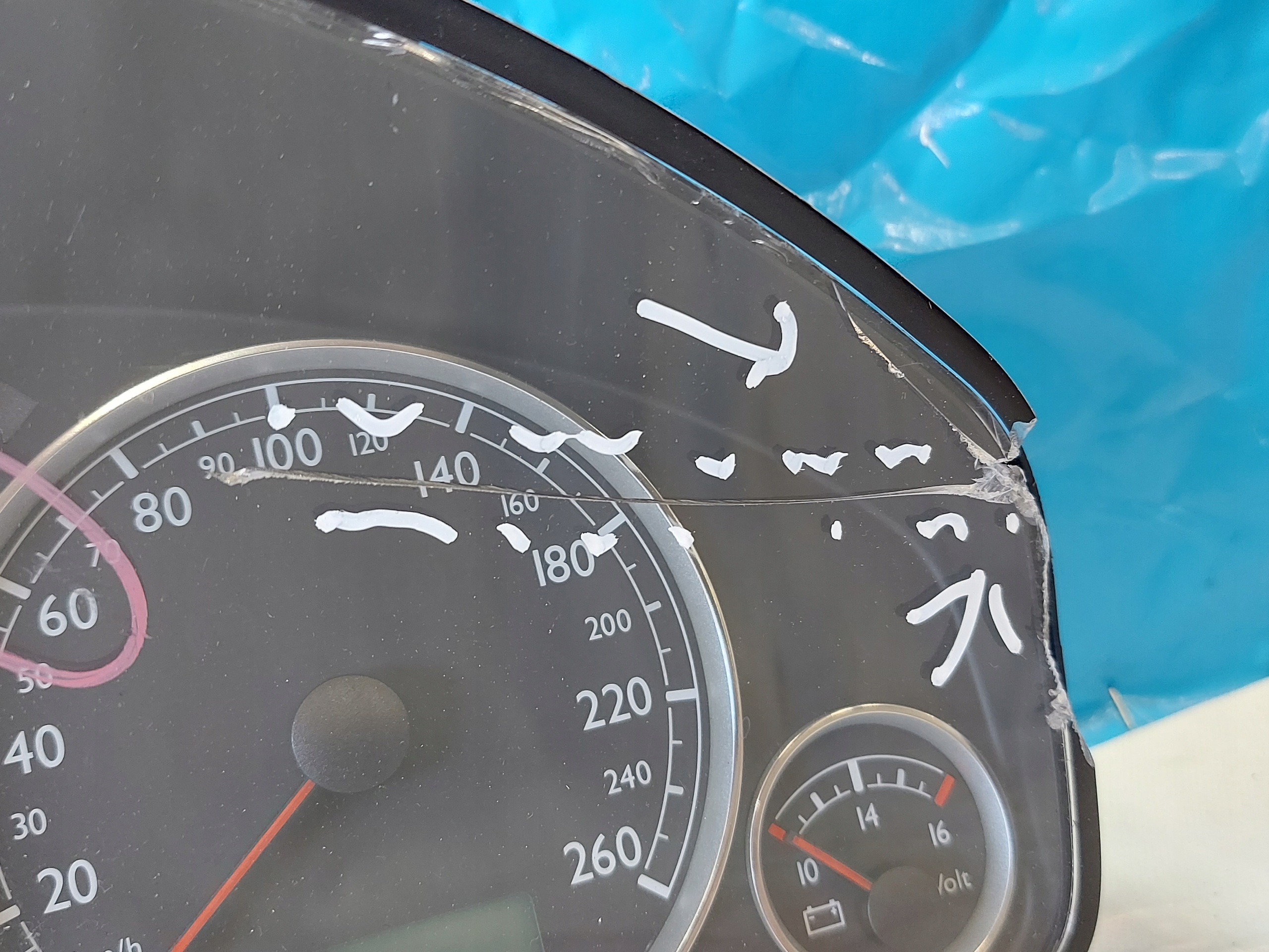 dials clock SEAT ALHAMBRA 1.9 TDI 7M7920840L