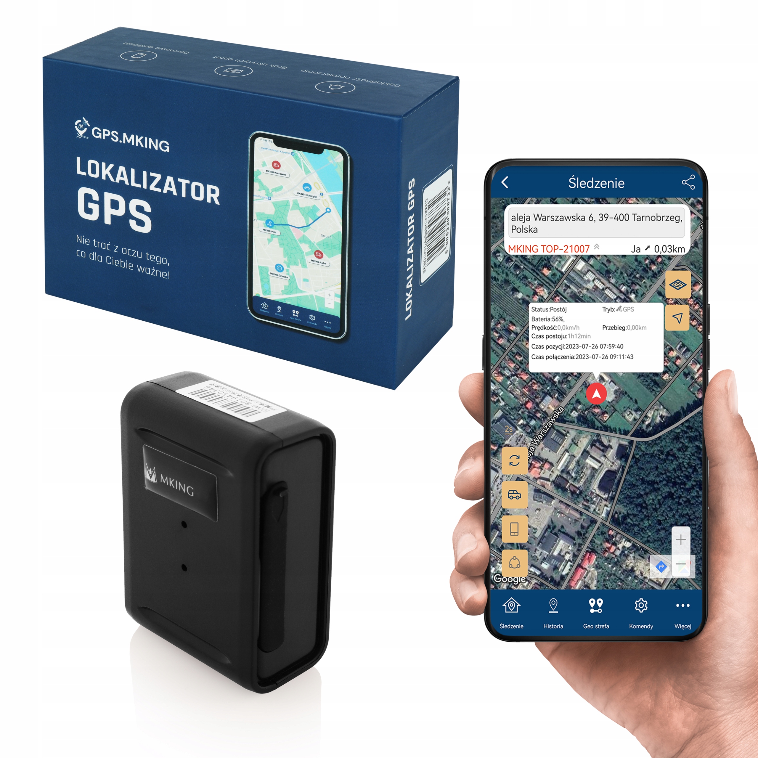 Gps lokátor 15 dní Magnet Sledovanie Odposluch