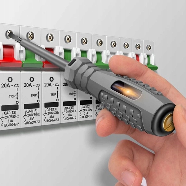 PRÓBNIK NAPIĘCIA PROBÓWKA TESTER 12-240V LED ŚRUBOKRĘT PŁASKI MAGNETYCZNY EAN (GTIN) 5904384750566