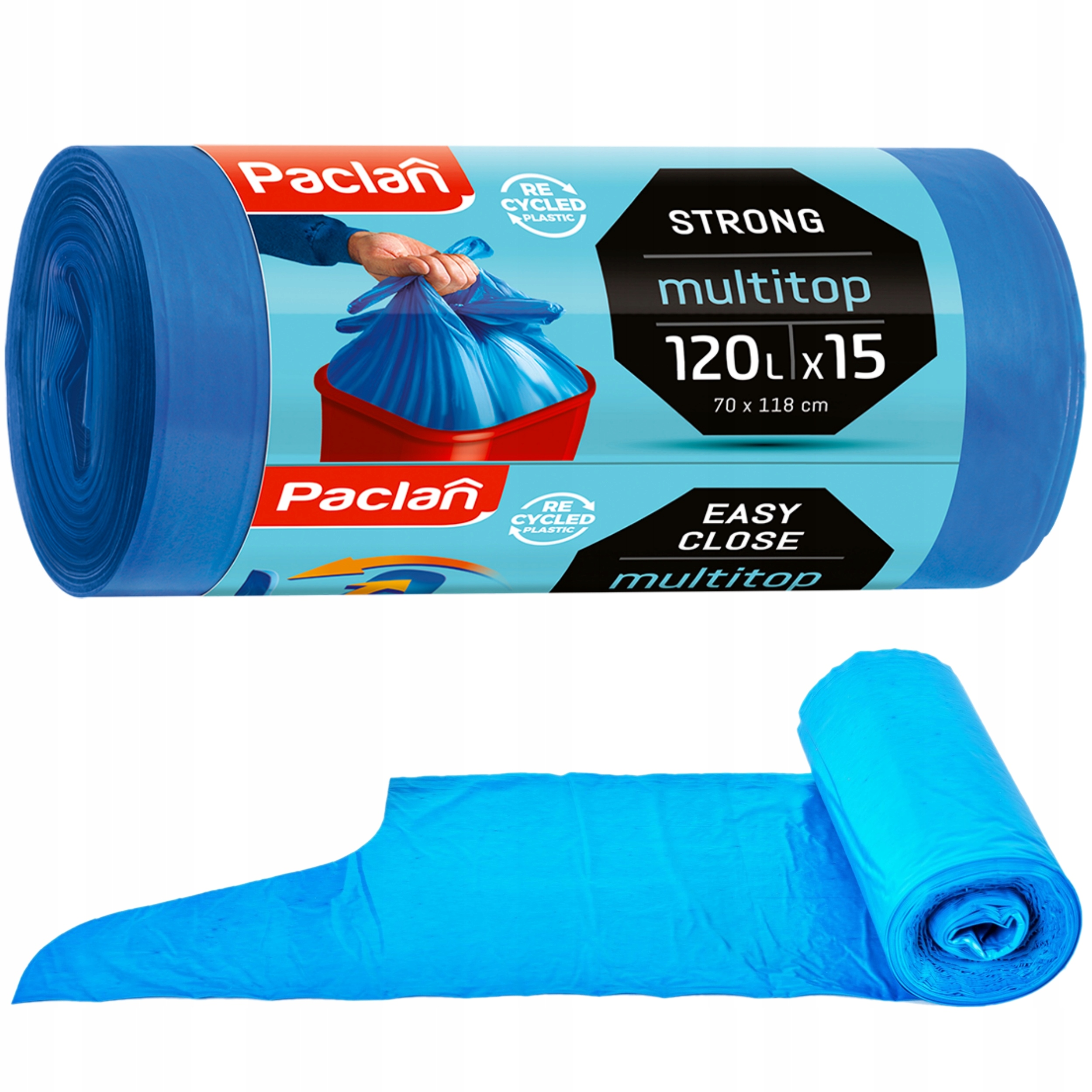 

Worki Na Śmieci Paclan Multitop 120L 15SZT