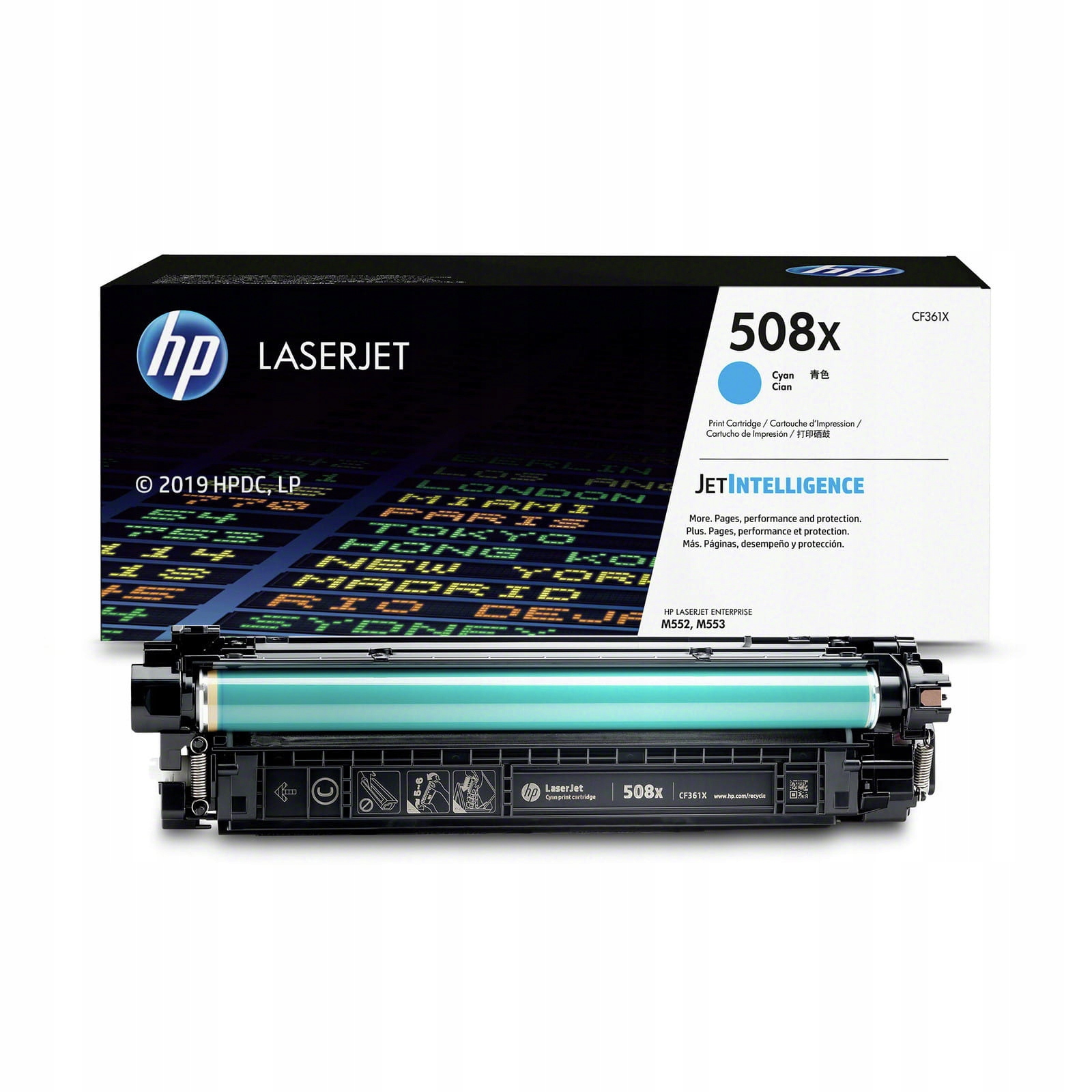 Toner Hp 508X CF361X Cyan M553 M552 9 500 stron
