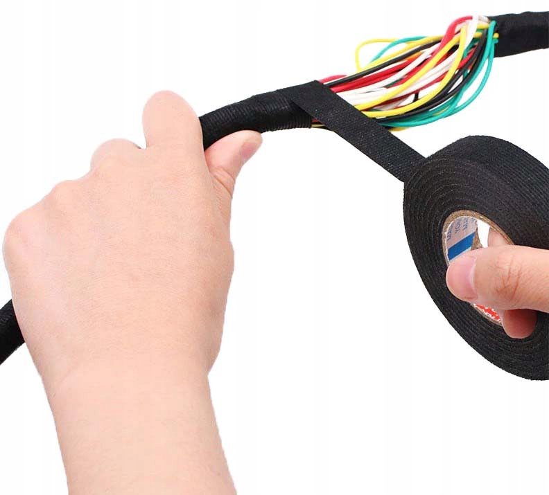 Taśma Parciana Izolacyjna 19mm x 15m do Wiązek Kabli