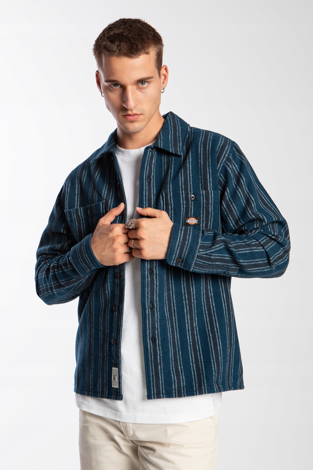 Pánská Košile Dickies Hope Stripe DH-0A4YI6G22-XXL