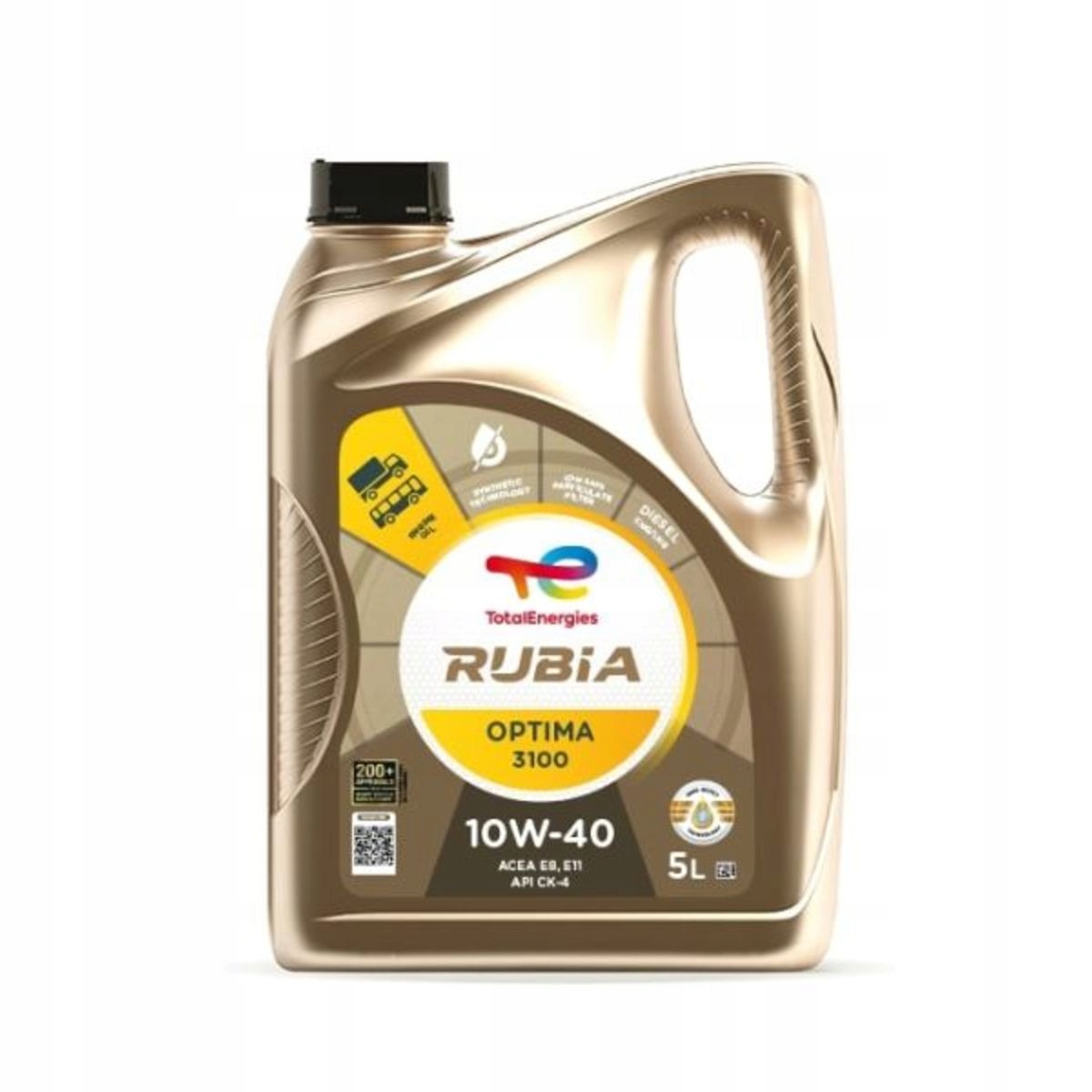 Olej silnikowy RUBIA OPTIMA (5L) 10W40 (Low Saps) ,API CH-4, CI-4, CI- Pojemność opakowania 5 l