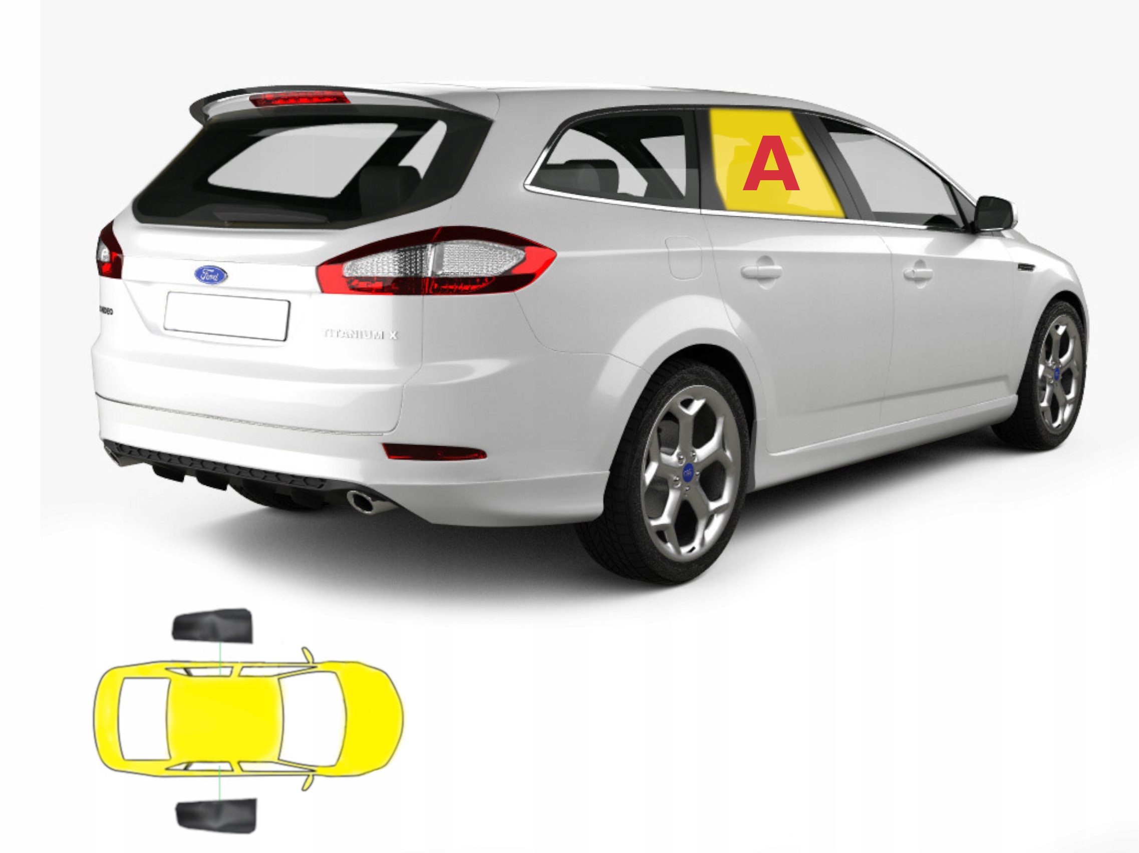 

Zasłonki dedykowane Mondeo mk4 kombi-2 szt. Polift