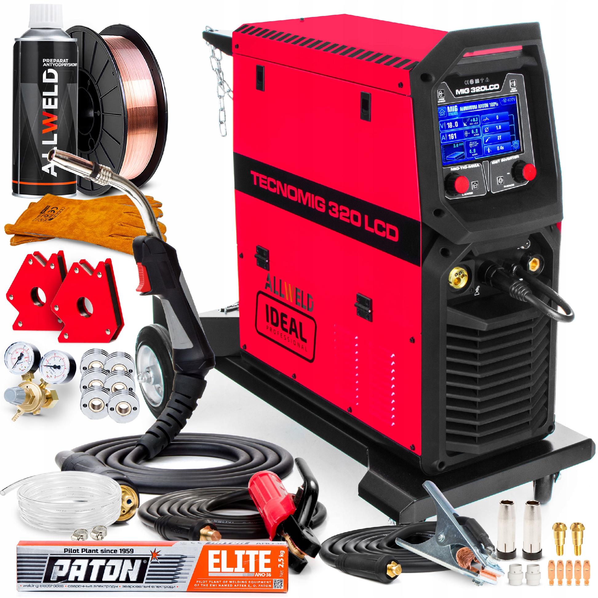 ПОЛУАВТОМАТИЧЕСКИЙ СВАРОЧНЫЙ АППАРАТ IDEAL MIG MAG MMA TIG ALU