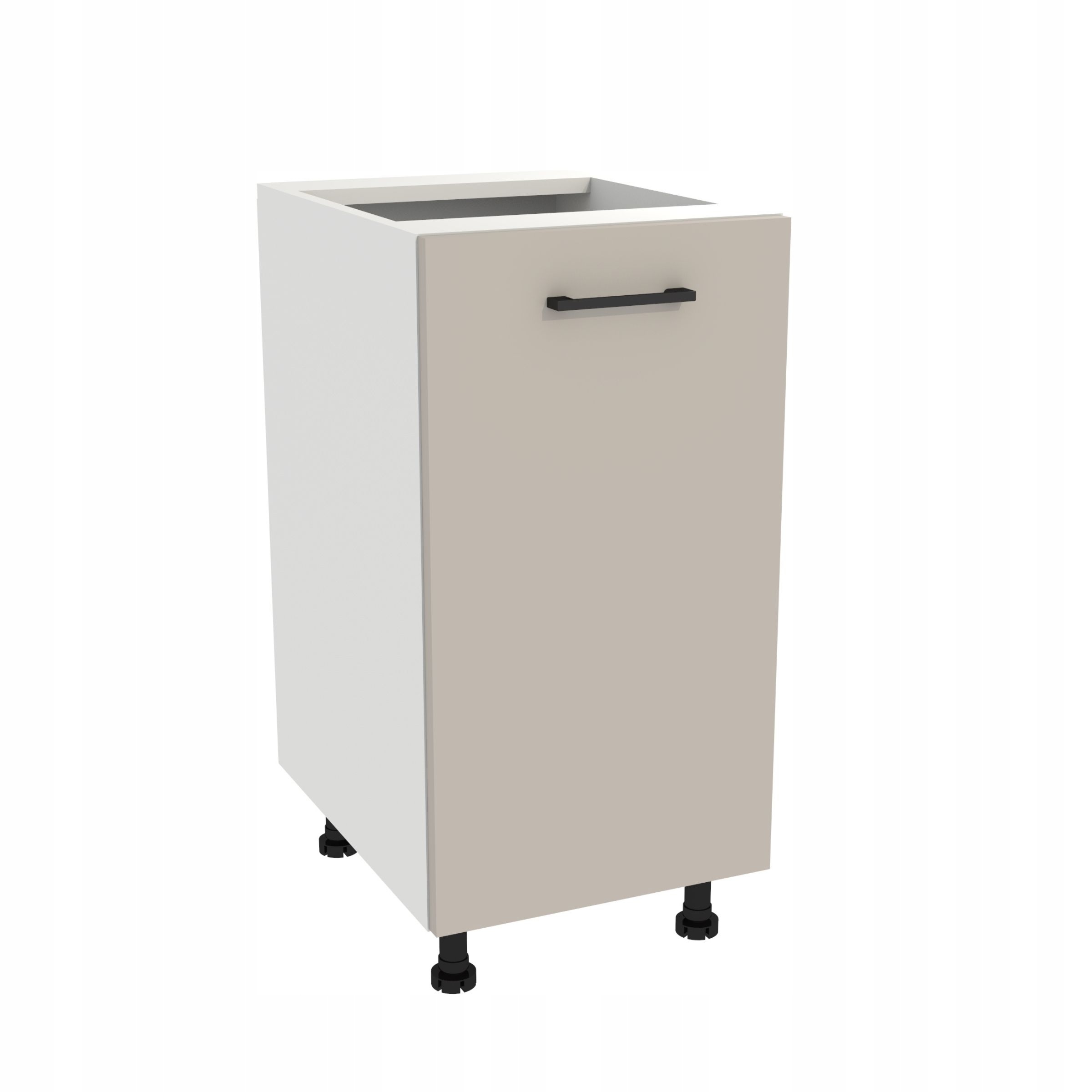 Dolní kuchyňská skříňka 40 Capri korpus Bílá přední strana Kašmír Mat