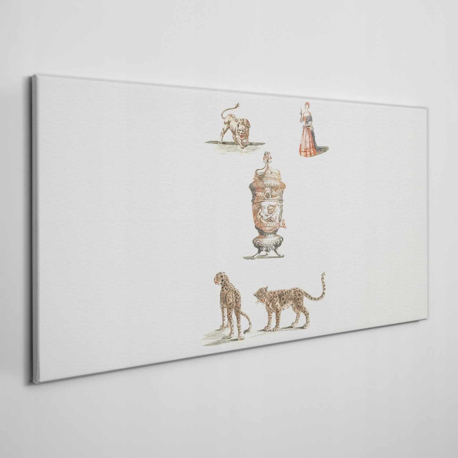 

Obraz na ramie płótno Antyczne zwierzęta 140x70 cm