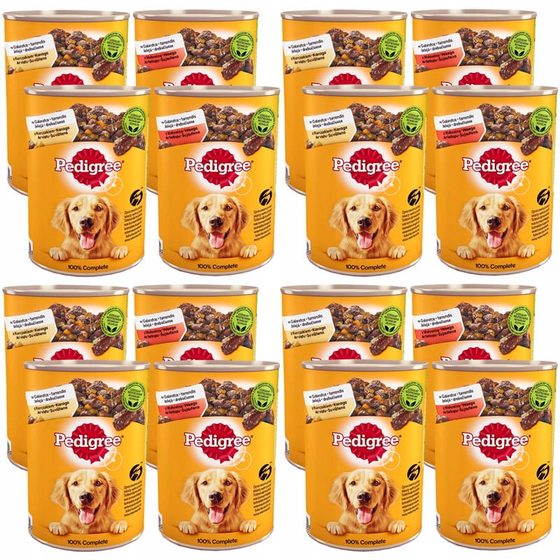 Krmivo pro psy Pedigree Adult Velká konzerva 16x400 g