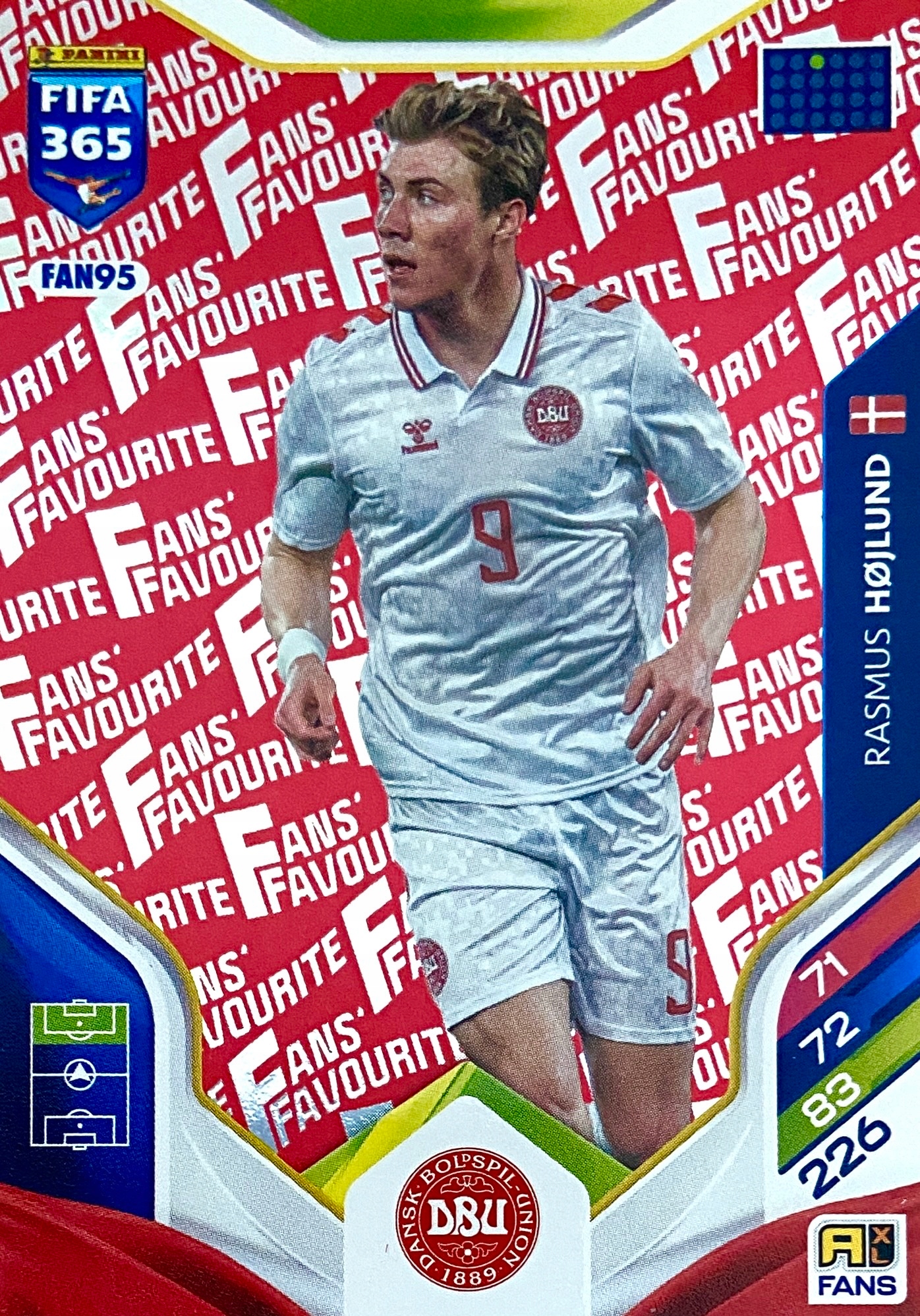 Fifa 365 2026 Fans Favourite red FAN95 Rasmus Hojlund Dania