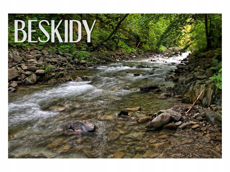

Beskidy - Potok górski - Magnes na lodówkę