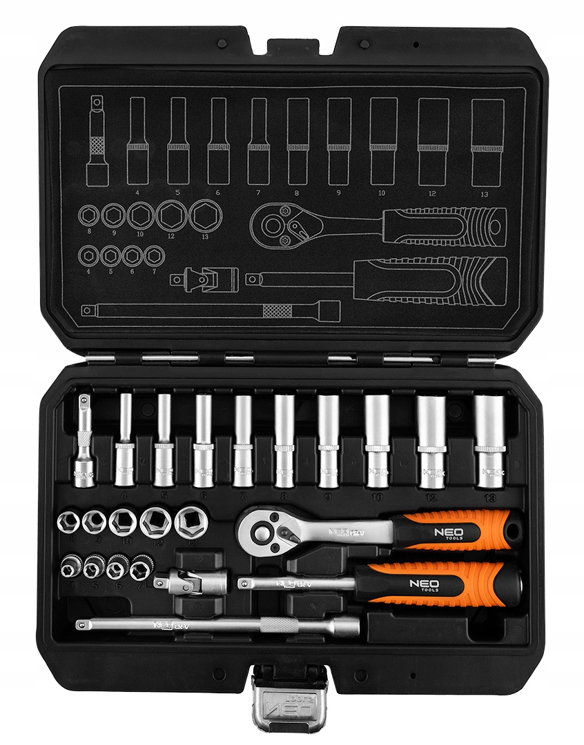 Neo Zestaw Kluczy Nasadowych 23 el. 10-231