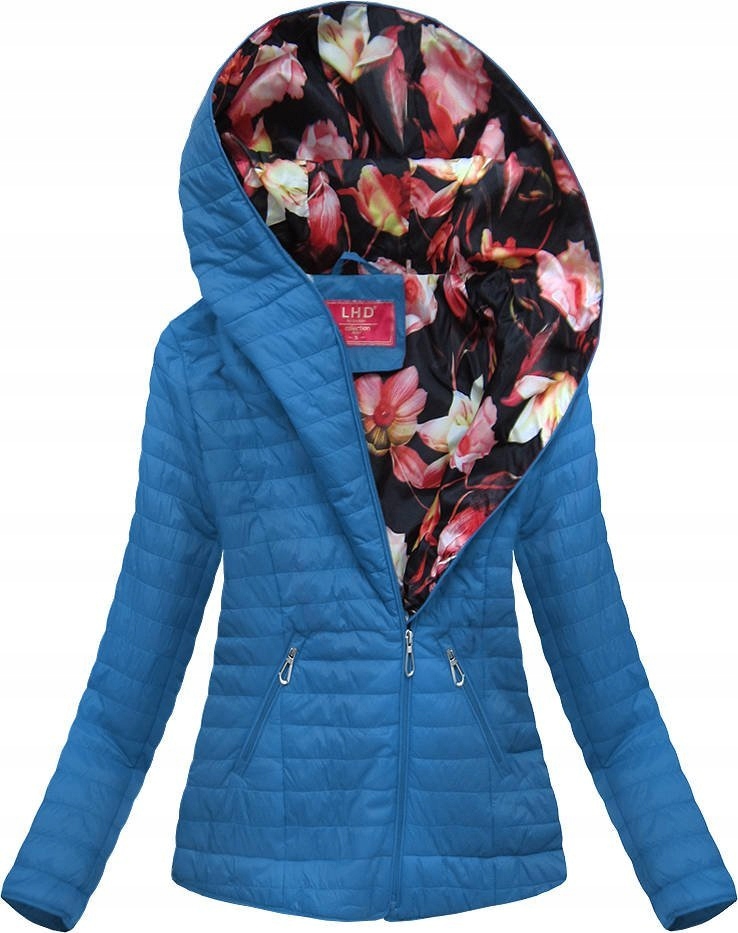 Bunda S Kapucí DL015 Modrá S (36)