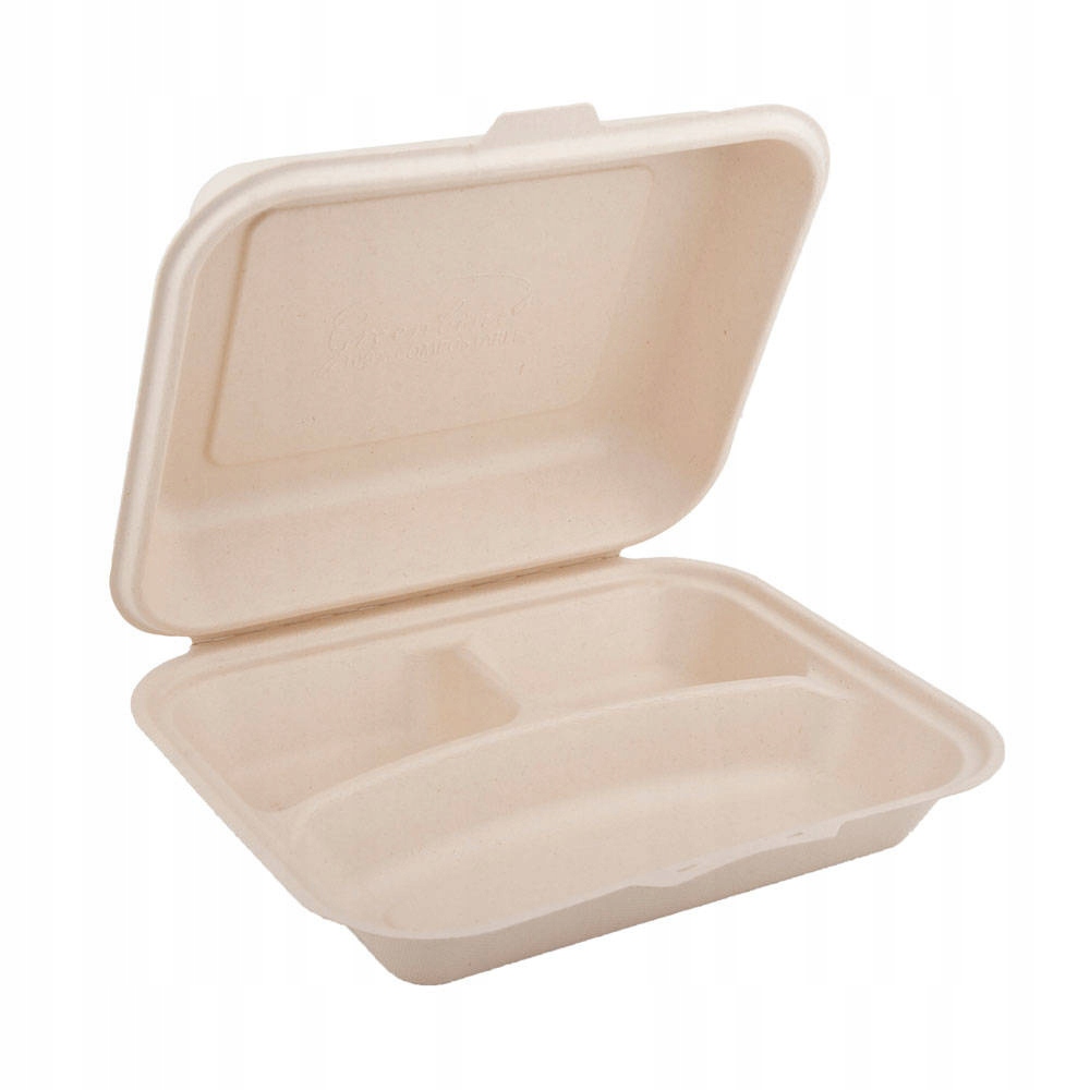 Jídelní box trojdílná, dvouvrstvá, 1500 ml 24,1 x 21 x 4 cm, 50 Ks.