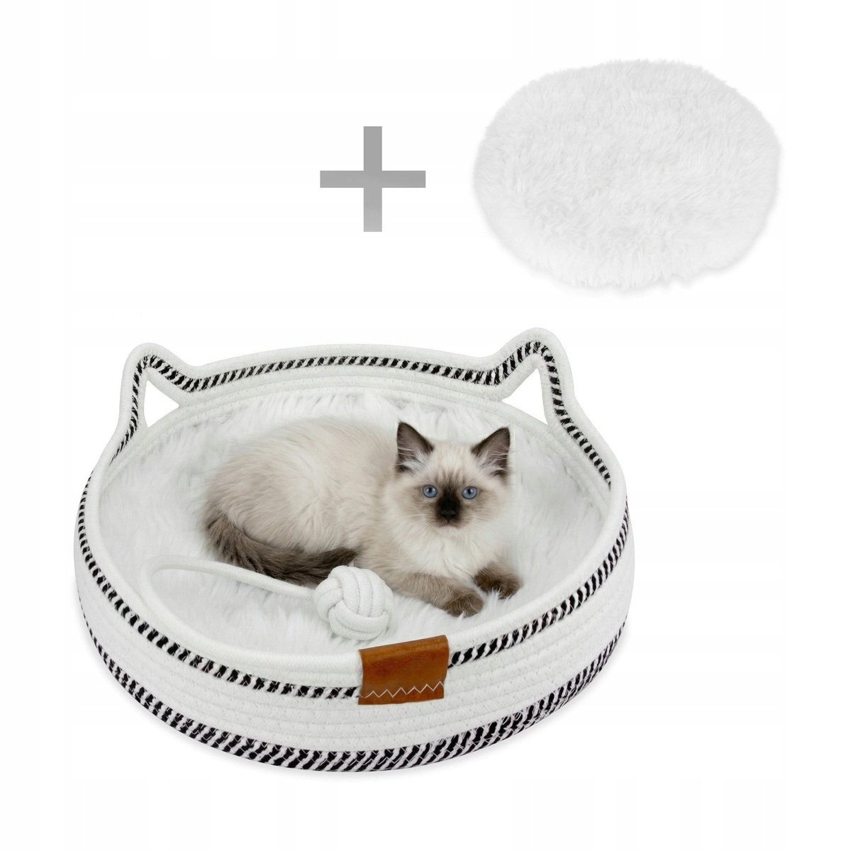 Pelíšek Carinio pro psa kočku polštář Set 35x35x11