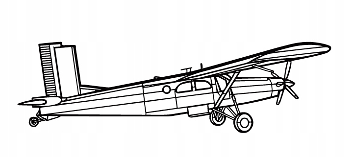 nástěnná dekorace Obraz Letadlo PC-6 Porter Angle