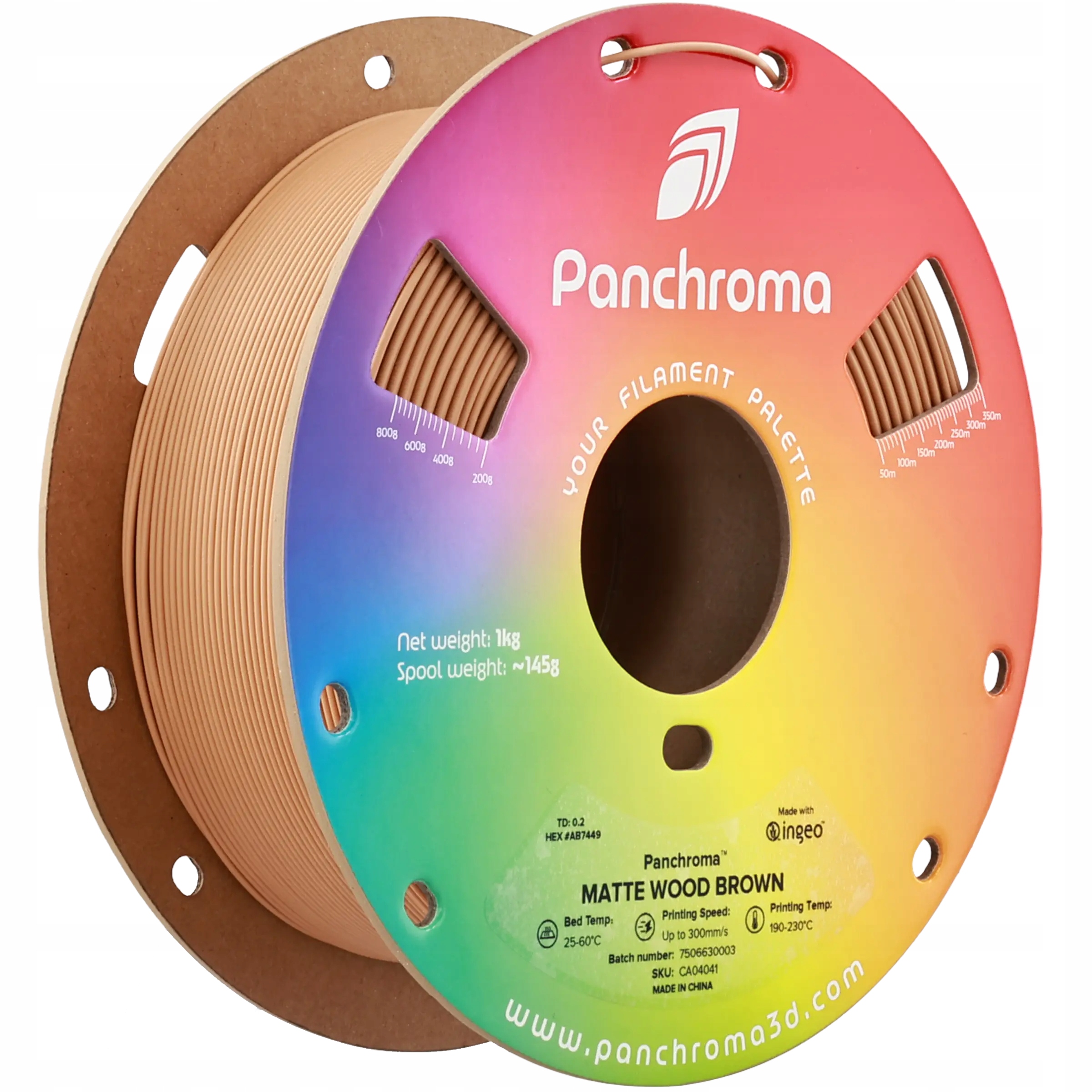 Polymaker Panchroma PLA Matte Wood Brown 1.75 mm 1kg