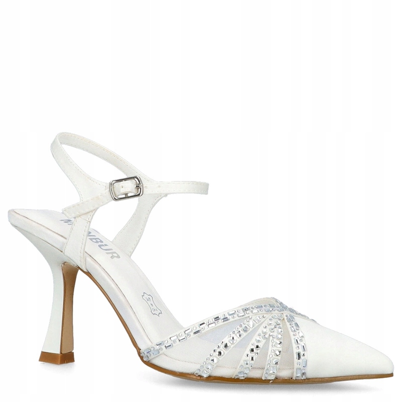 svatební lodičky bez podpatku Menbur 25631 Ivory 40