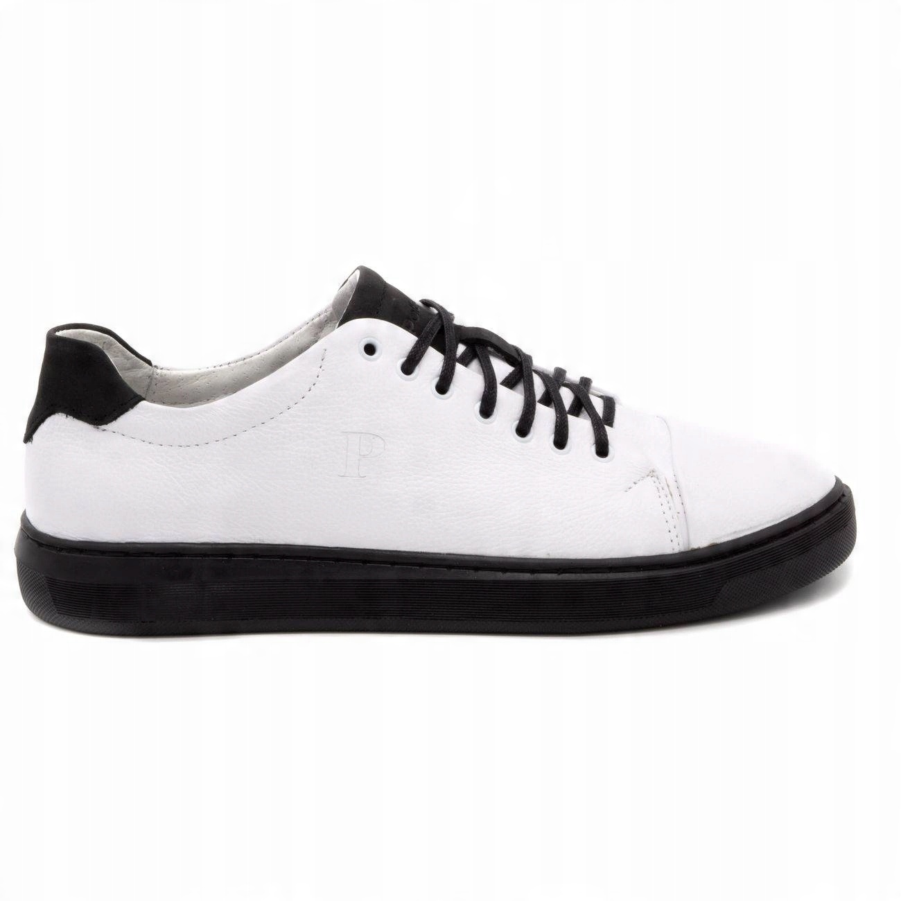 

Buty Męskie Casual Skóra Polskie 2109C Białe 43