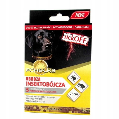 Insekticidní obojek Tick Off 75 cm proti klíšťatům a blechám pro psy