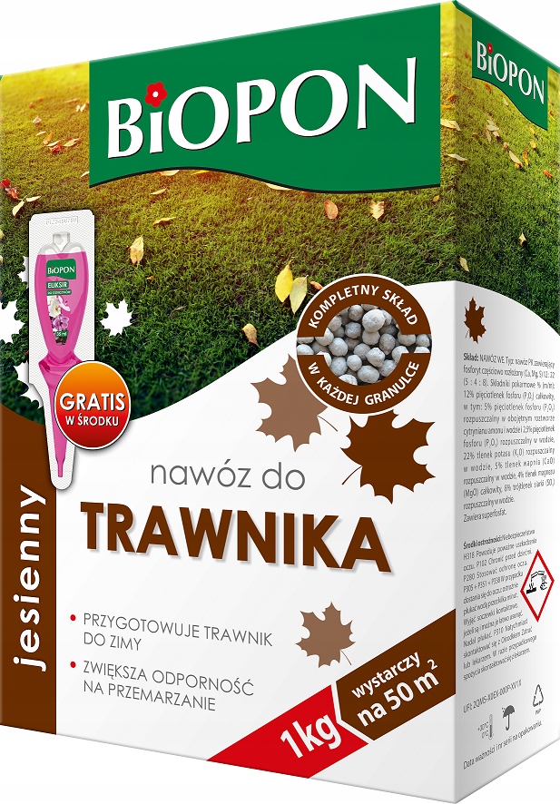 

Biopon Nawóz jesienny do trawnika 1 kg trawa bujna