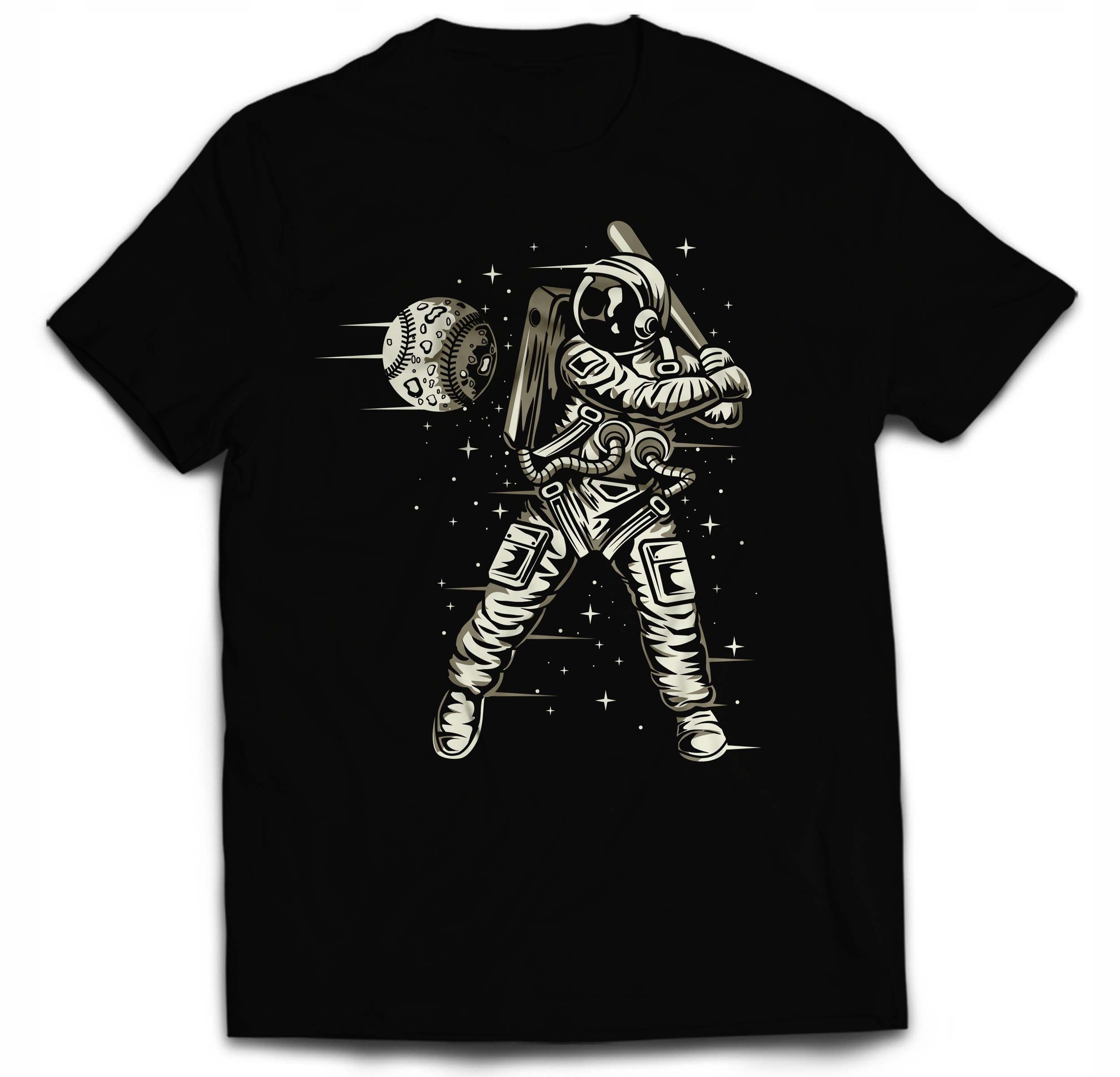 

Koszulka Astronauta Grający W Baseball XL