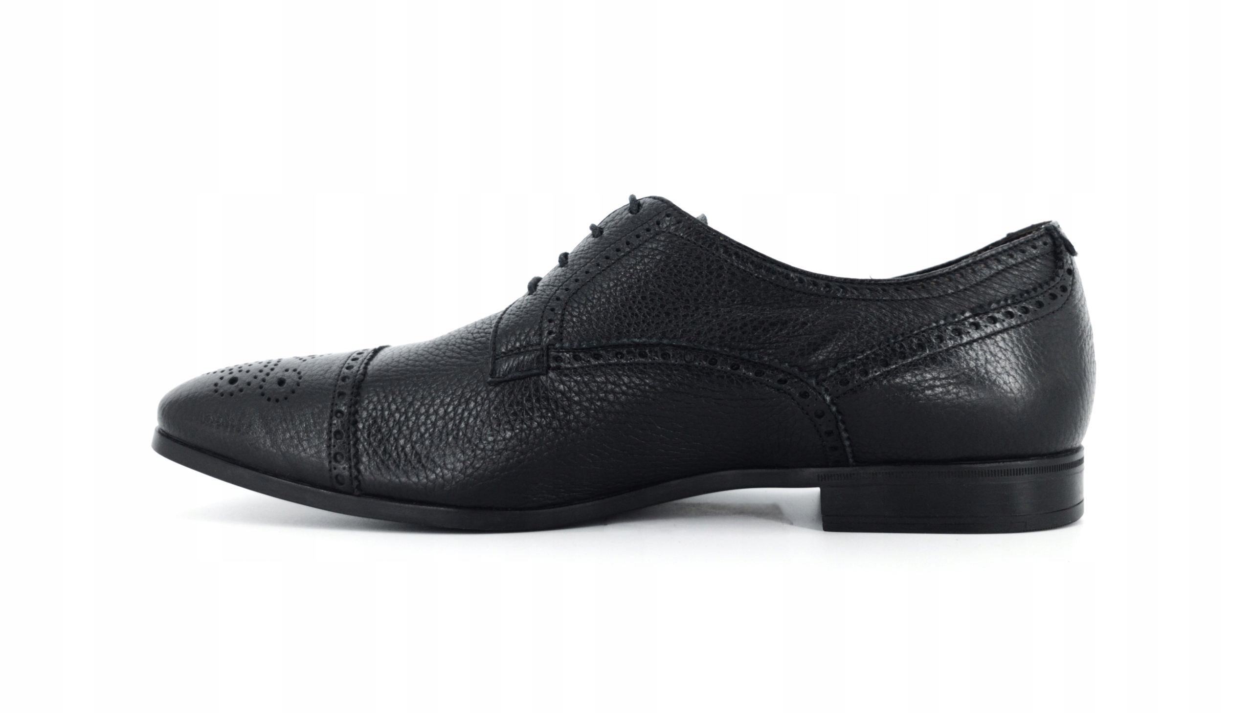 Černé kožené polobotky Fratelli Rossetti 47