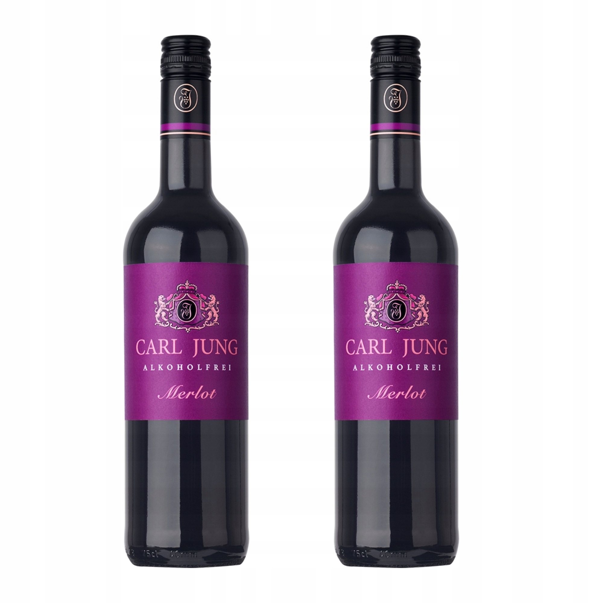 2x Carl Jung Merlot červené ovocné nealkoholické víno