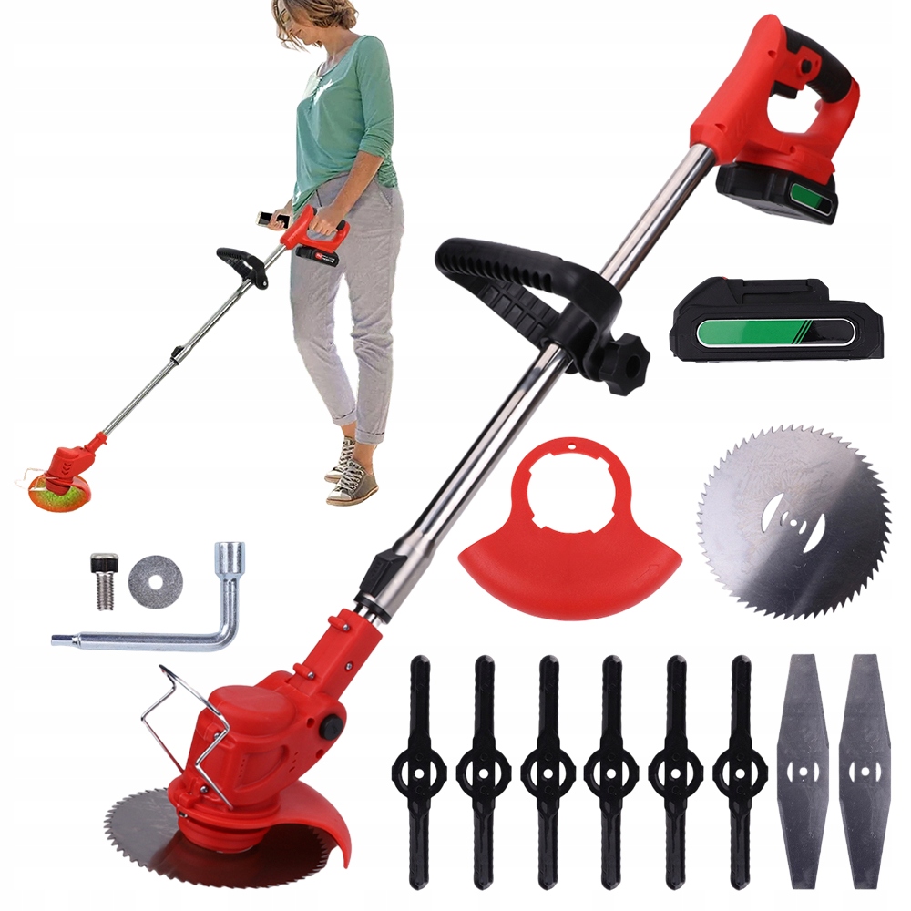 Aku Vyžínač Křovinořez Křovinořez 21v 2ah Sada 650W Teleskopická