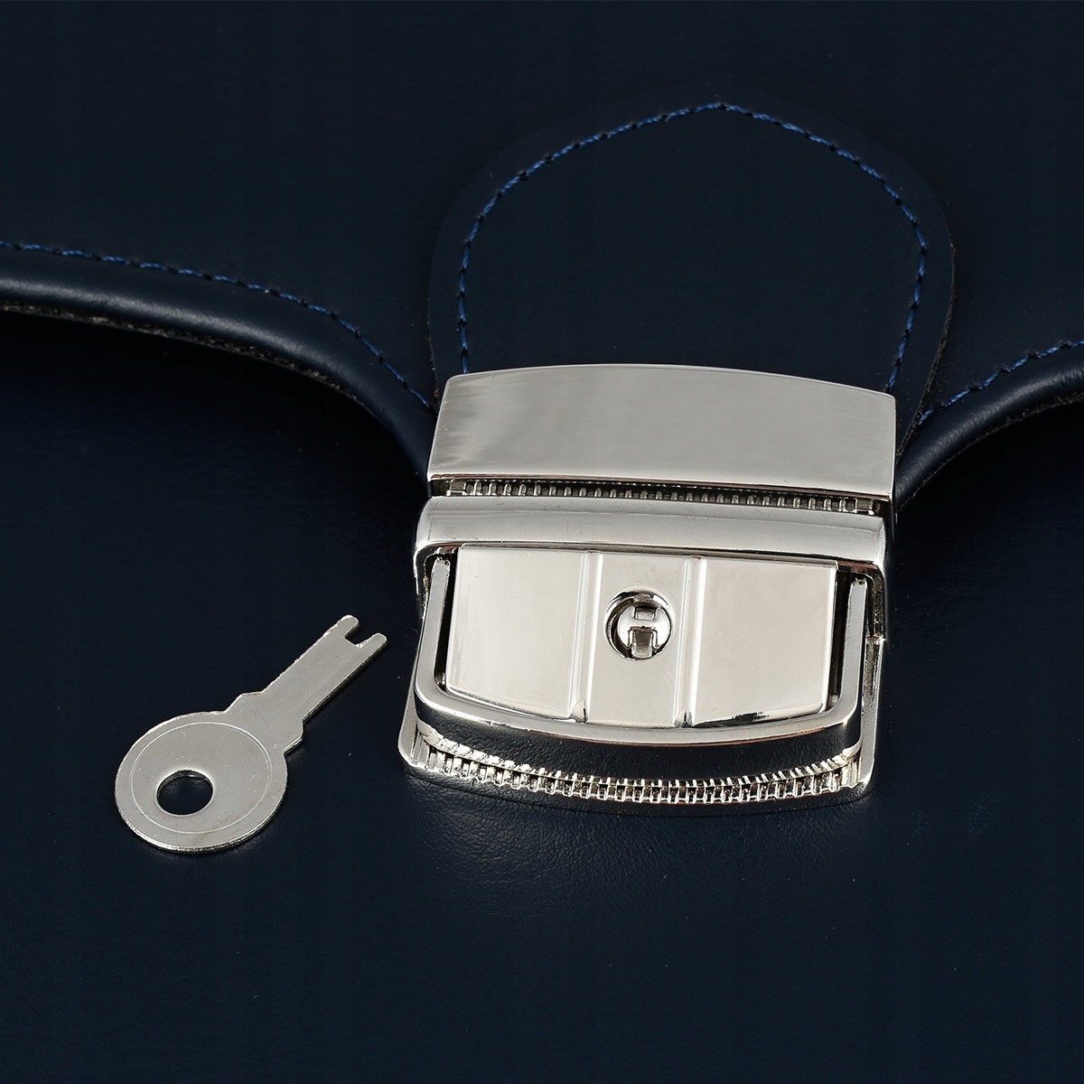 Męska aktówka Beltimore teczka elegancka solidna Model J18_navy