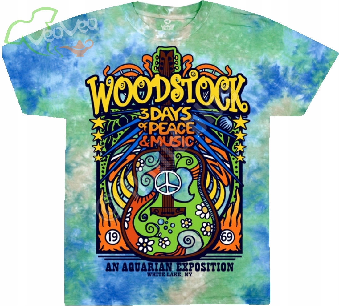 Hudební festival Woodstock Liquid Blue M