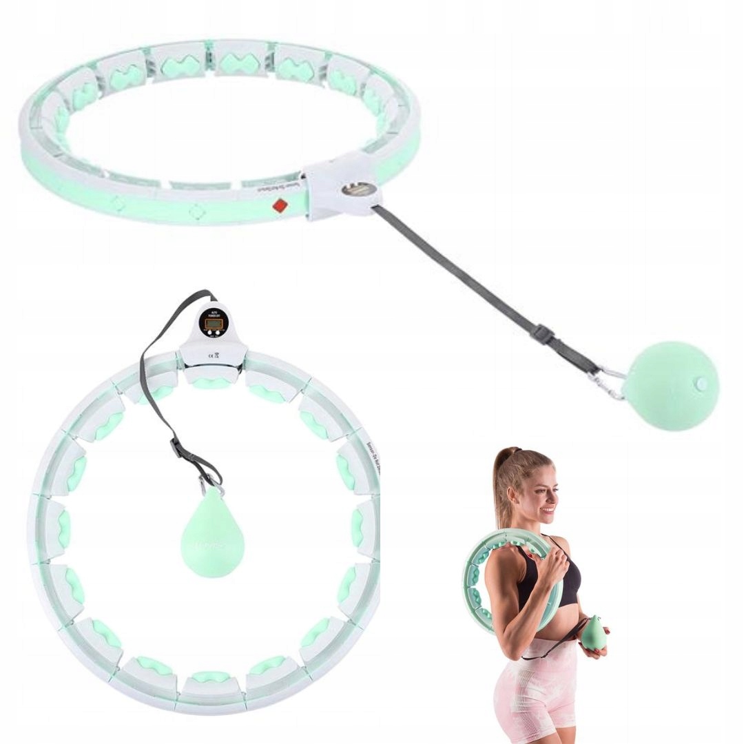 Hula hoop s regulací obvodu, zeštíhlující masážní závaží displej