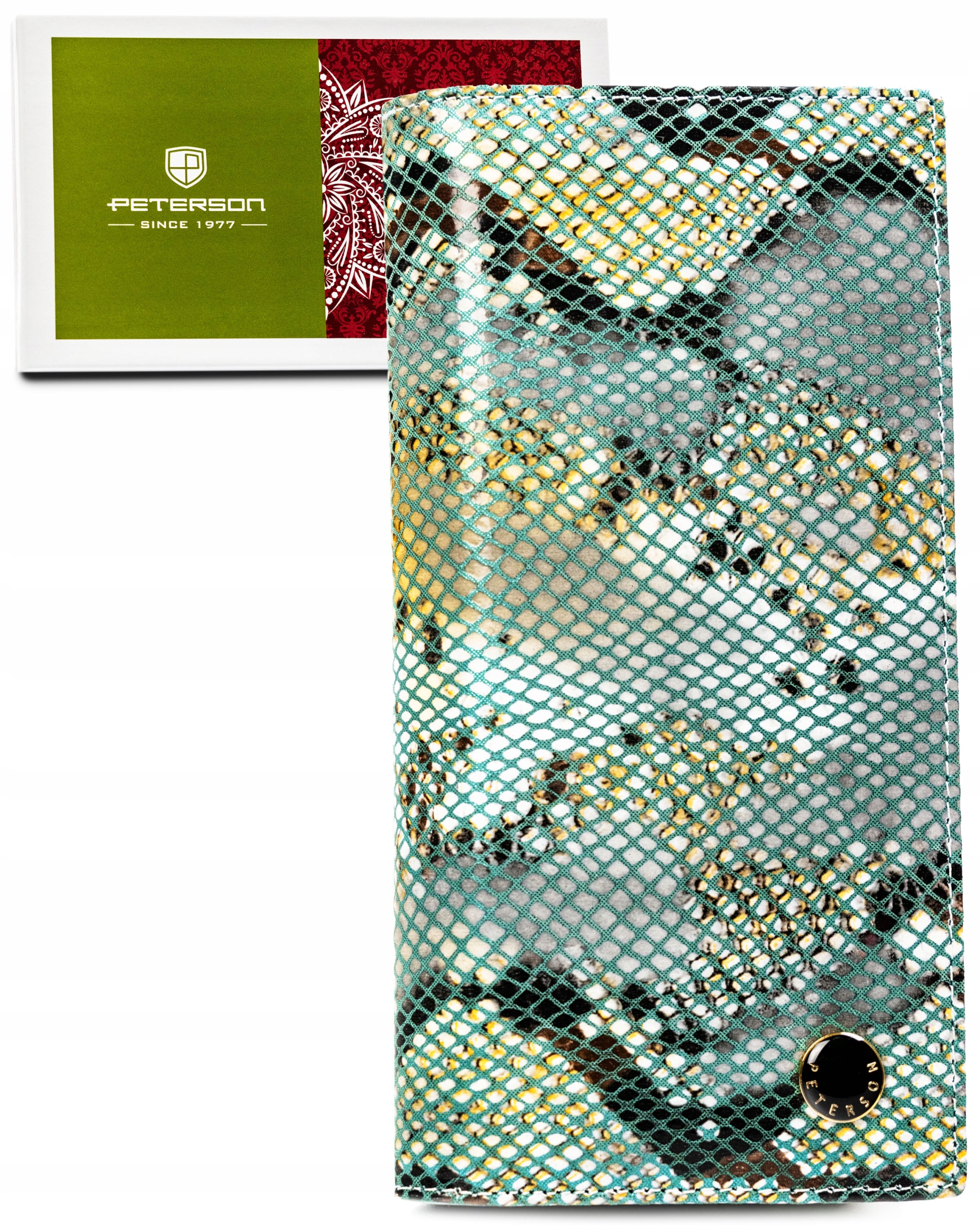 Peterson dámská peněženka z pravé kůže modrá