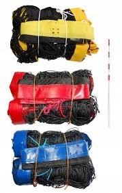 SIATKA DO SIATKÓWKI PLAŻOWEJ MECZOWA CZERWONA 8,5 x 1M + ANTENKI WYTRZYMAŁA Kod producenta SI-SI-PLAŻ/A