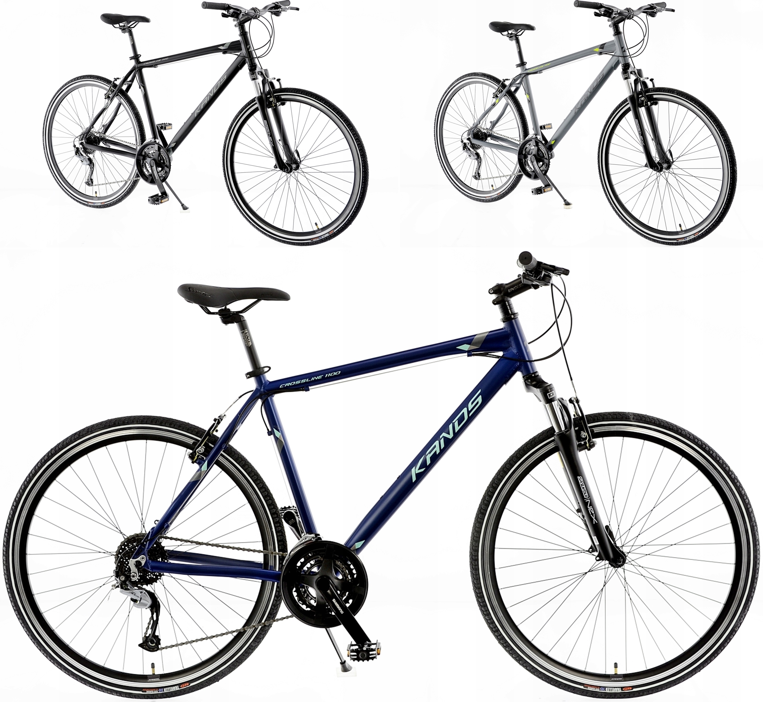 Rower Kands CROSSLINE 1100 rama 21cali granat 2021 28 ALU KCR11S9M1G