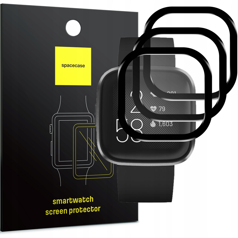 

3X Szkło Hybrydowe Spacecase Do Fitbit Versa 2