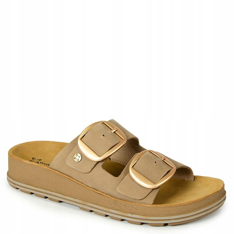 Maciejka P7537-04/00-0 Béžové Kožené Nazouváky 37